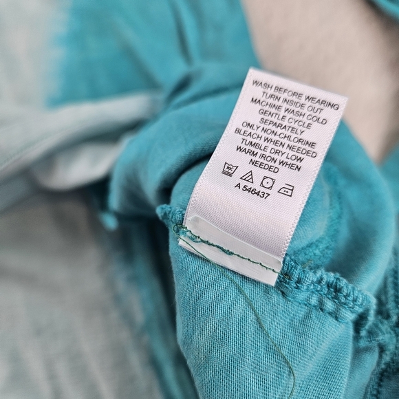 LOGO by Lori Goldstein Fade-Out Tie-Dye Long Sleeve Top US Medium - Picture 9 of 11